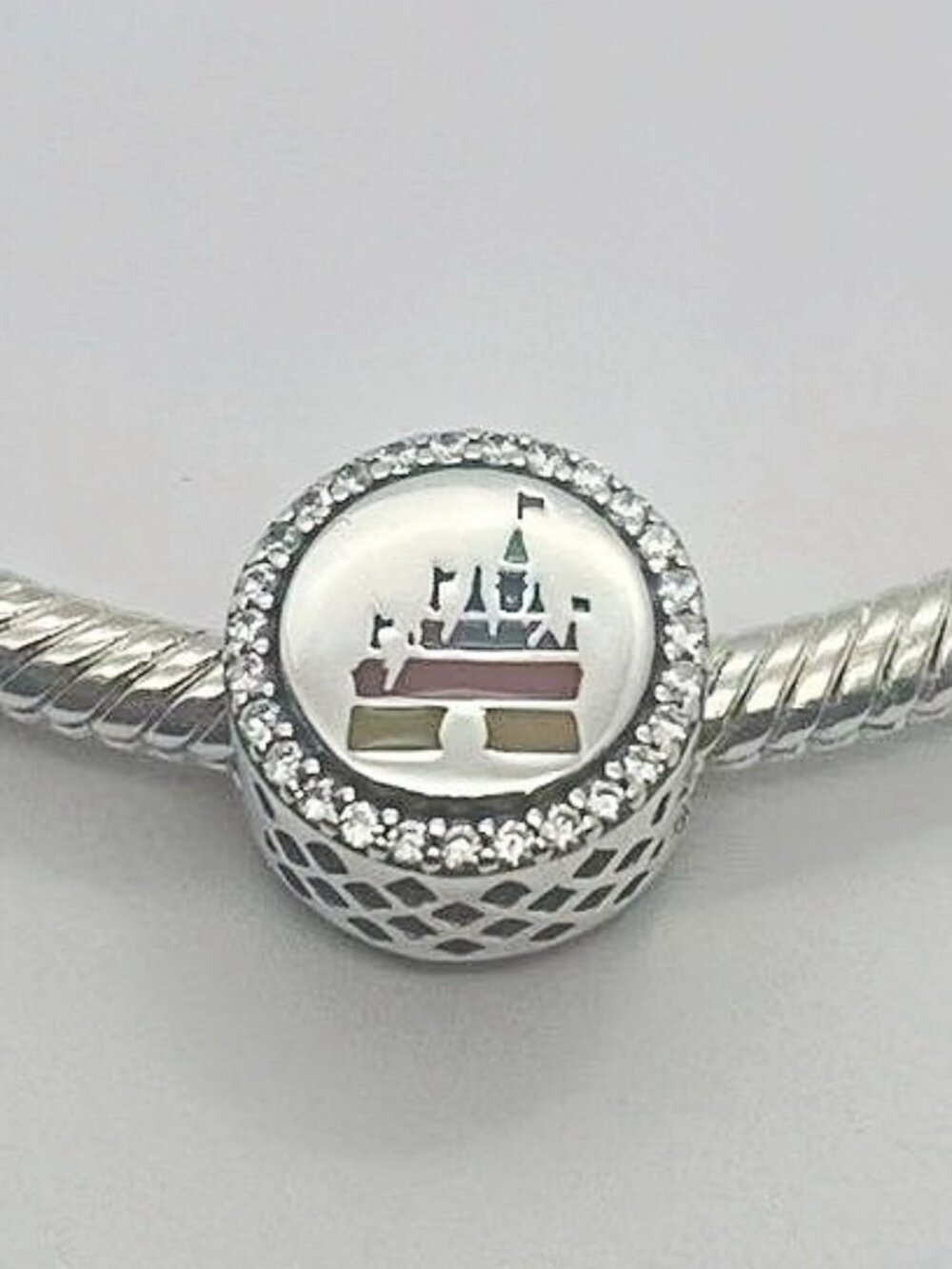 Pandora Disney Parks Castle Rainbow Charm My Happy Place Silver s925 ALE